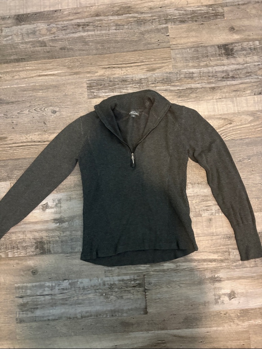 Women's Charcoal Half-Zip Sweater